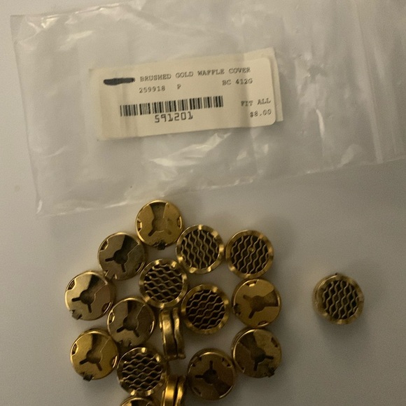 Gold button covers